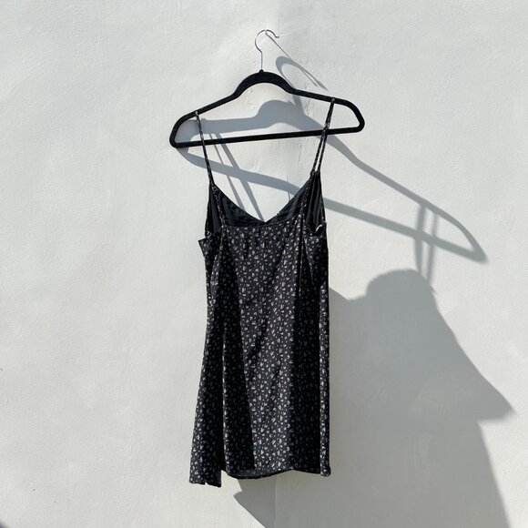 Dresses & Skirts - Princess Polly Black Floral Tank Dress